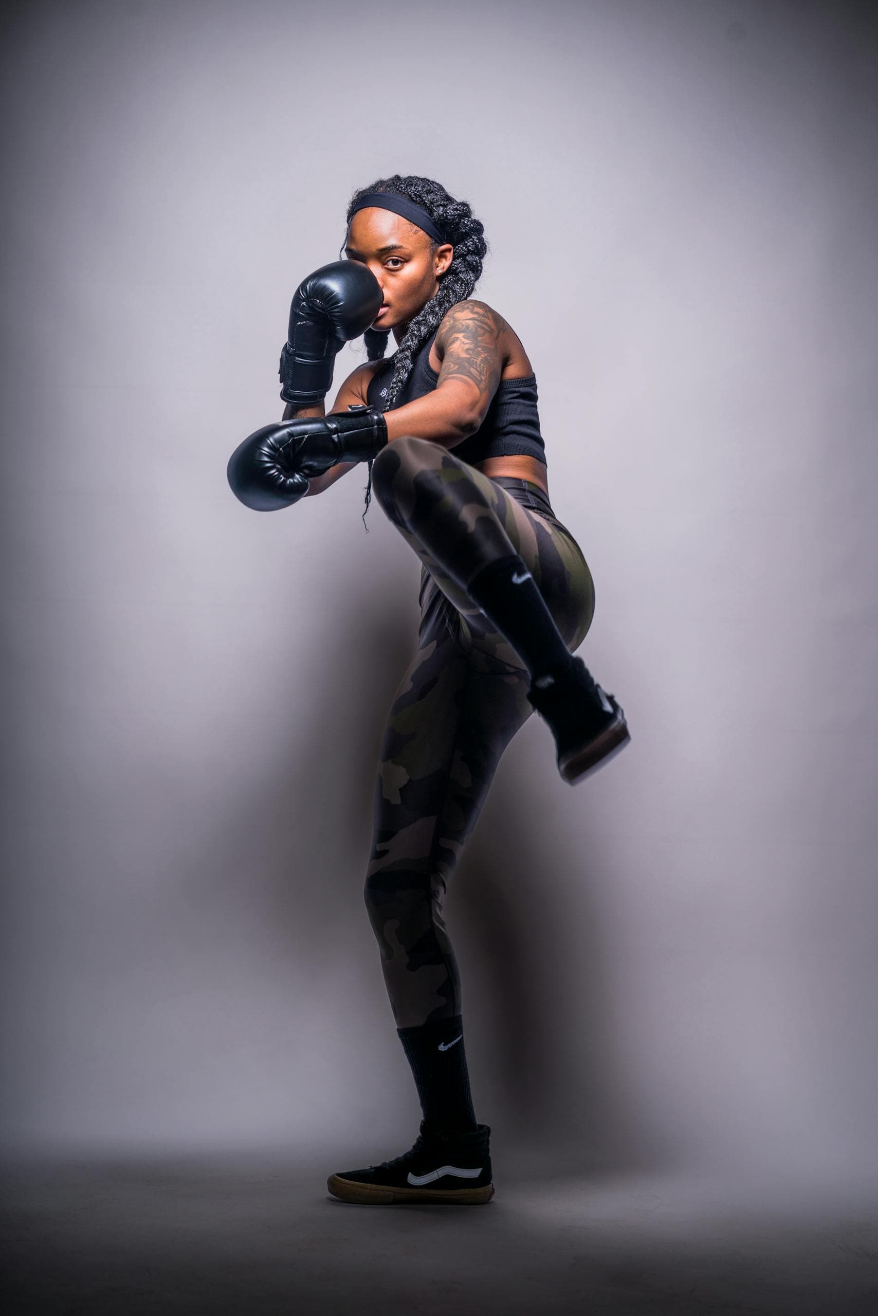 Confident athlete in a powerful stance representing ownership and determination